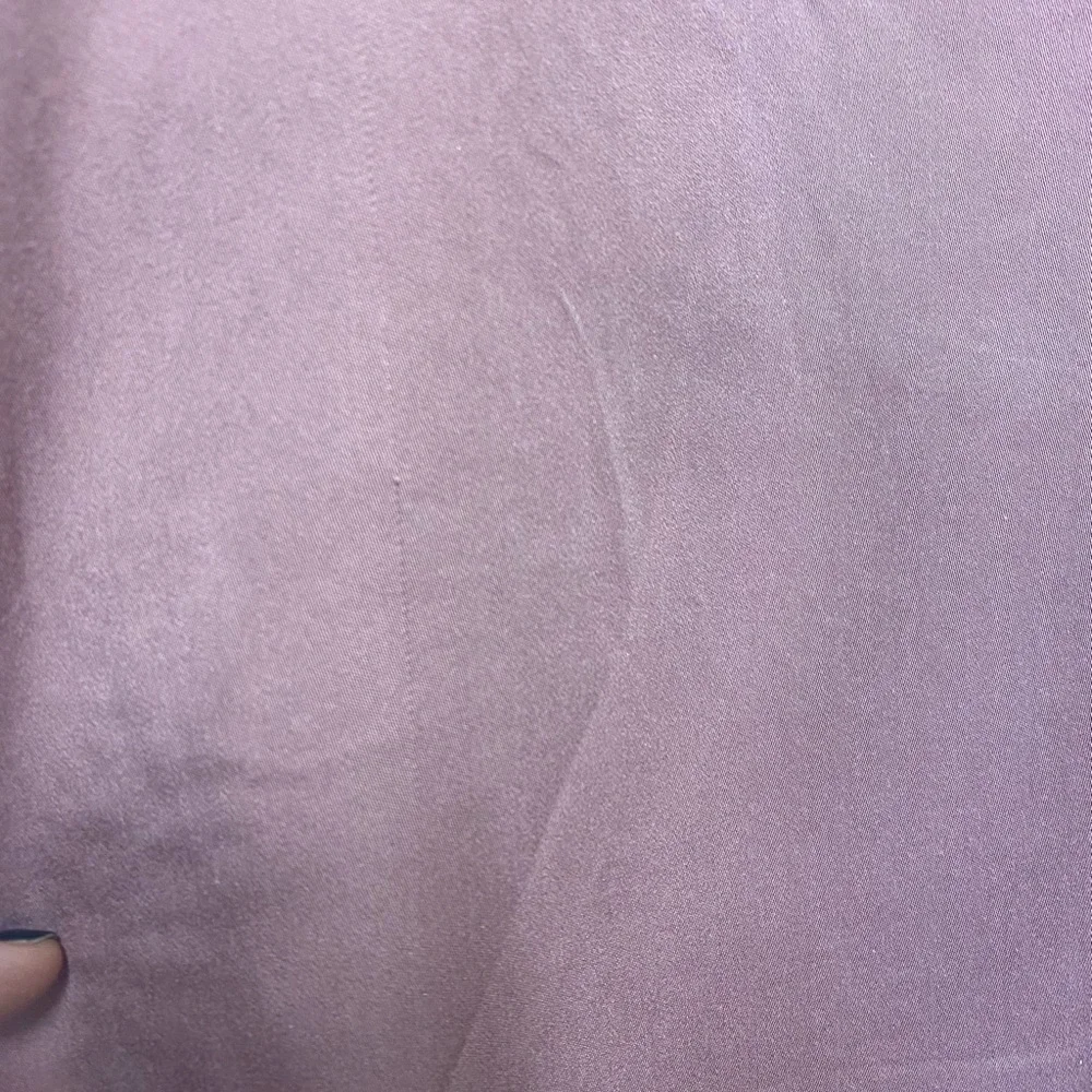 Chicos Sandwashed Satin Ruffle Blouse - Picture 9 of 10